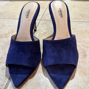 L'AGENCE Lolita Blue Suede Shoes